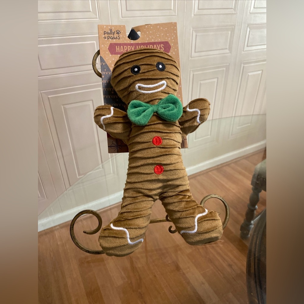 Pally Paws GingerBread Squeaky Plush Dog Toy - 12”